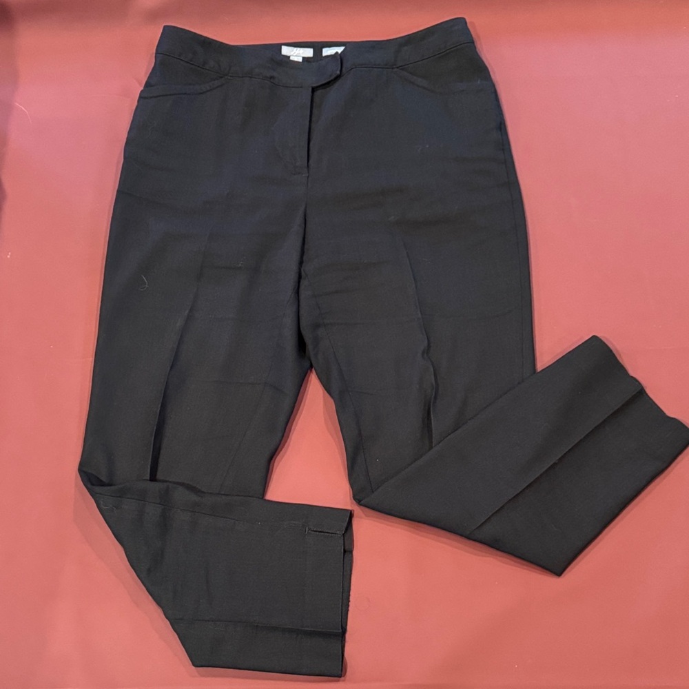 J. Jill Black linen Stretch Ankle Pants